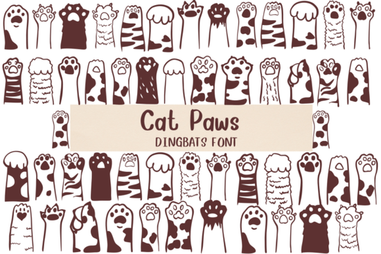 Cat Paws Font